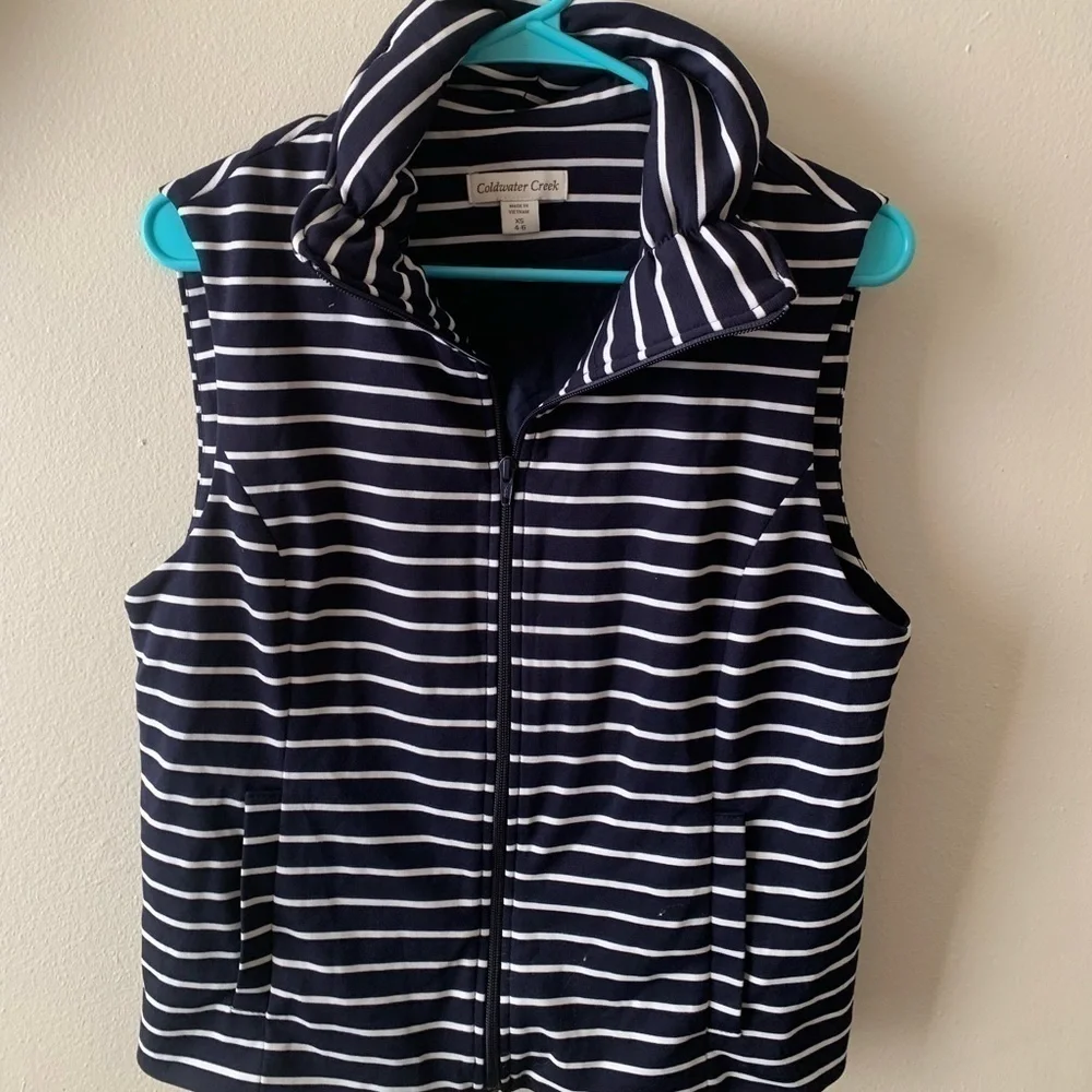 Coldwater Creek Striped Vest